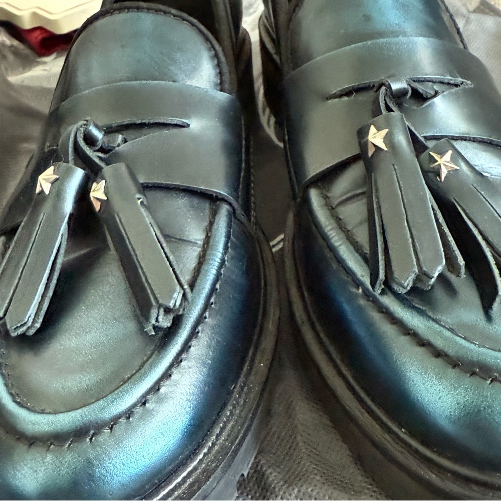 Tommy Hilfiger Blue Tassel Loafers